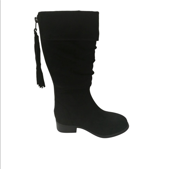 Wonder Nation Girls' Knee High Black Winter Boot - Picture 8 of 8